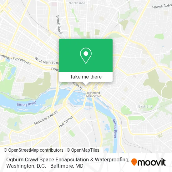 Ogburn Crawl Space Encapsulation & Waterproofing map