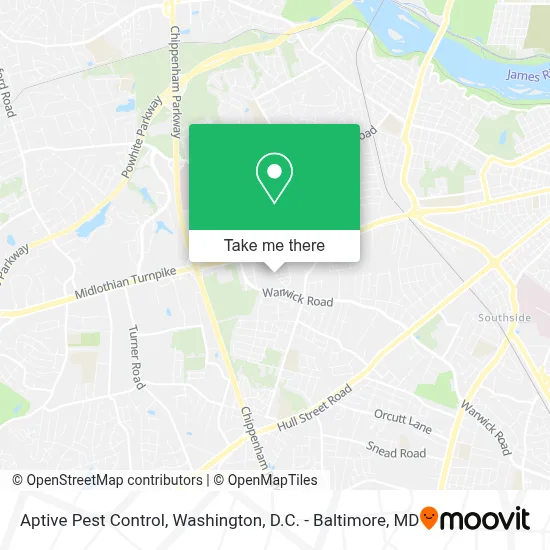 Aptive Pest Control map