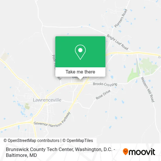 Brunswick County Tech Center map