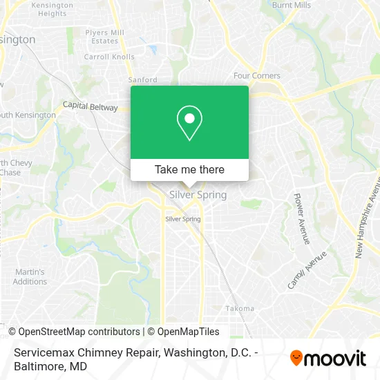 Servicemax Chimney Repair map