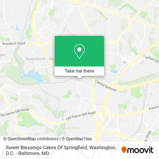 Sweet Blessings Cakes Of Springfield map