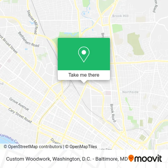 Custom Woodwork map
