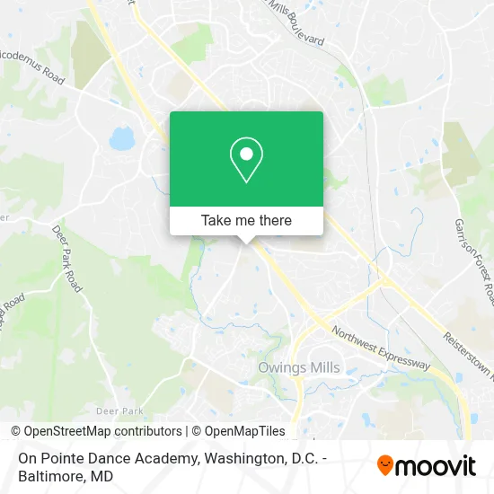 On Pointe Dance Academy map