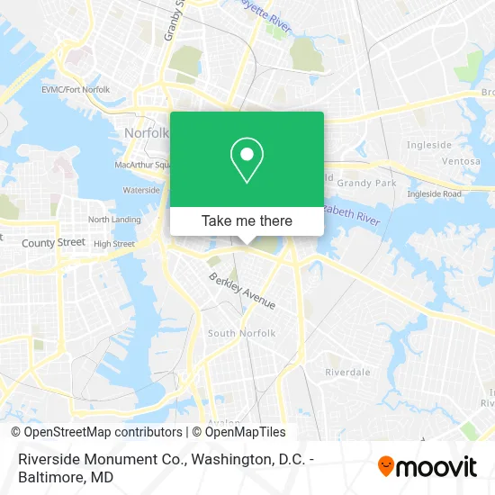 Riverside Monument Co. map