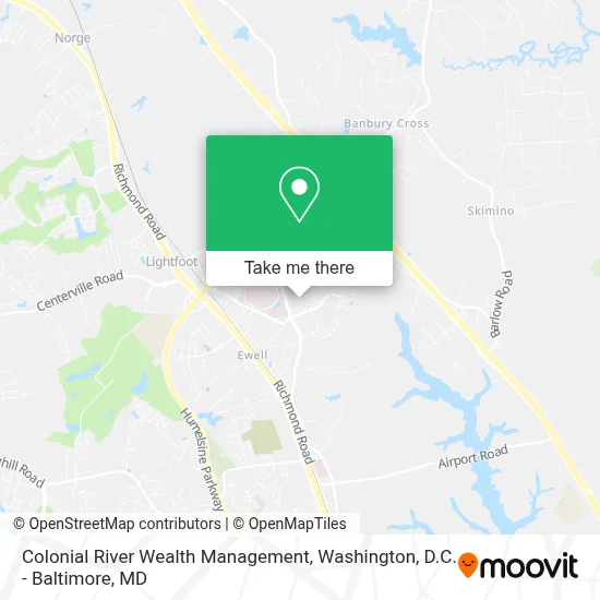 Colonial River Wealth Management map