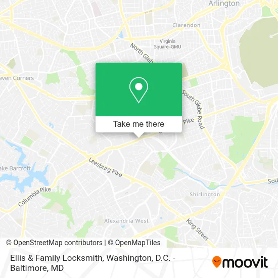 Ellis & Family Locksmith map