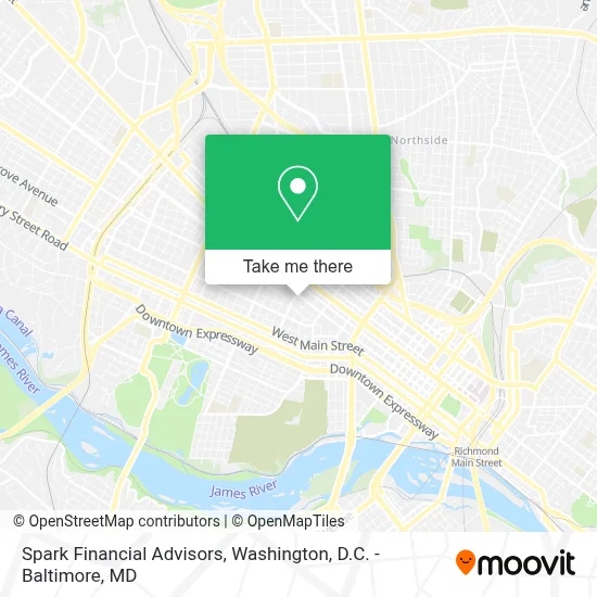 Spark Financial Advisors map