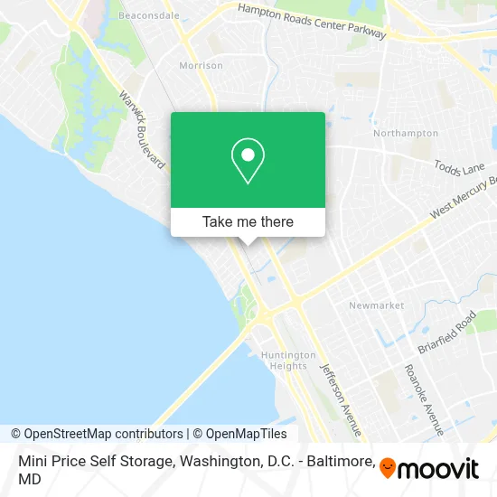 Mini Price Self Storage map
