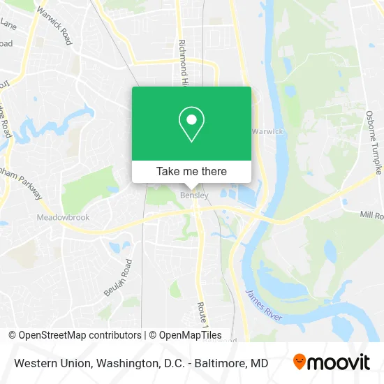 Western Union map
