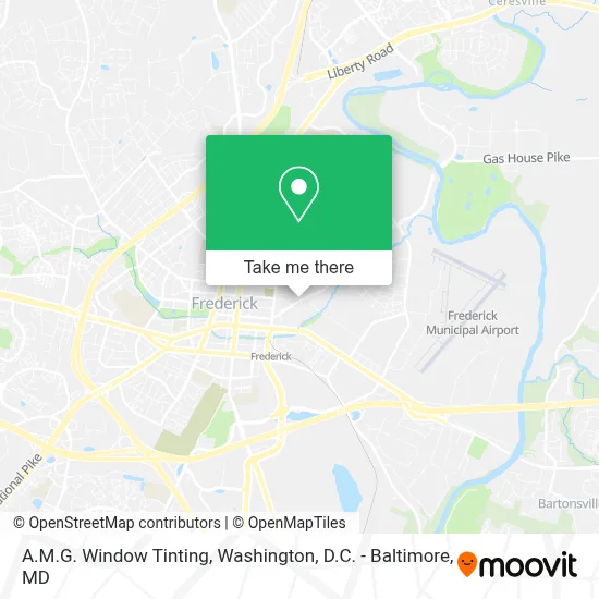 A.M.G. Window Tinting map
