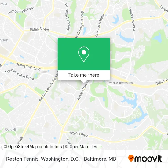 Reston Tennis map