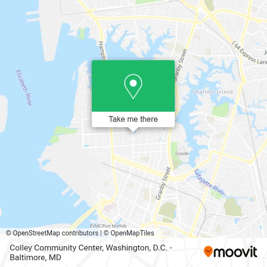 Colley Community Center map