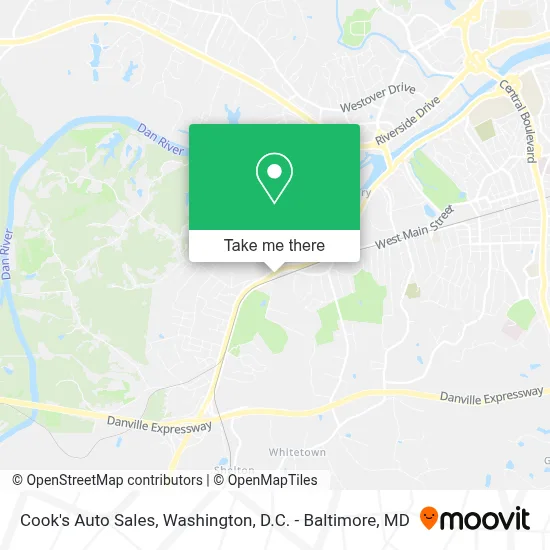 Cook's Auto Sales map