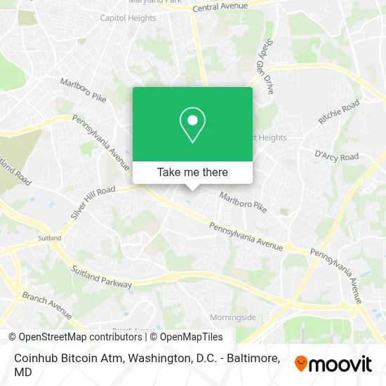 Coinhub Bitcoin Atm map