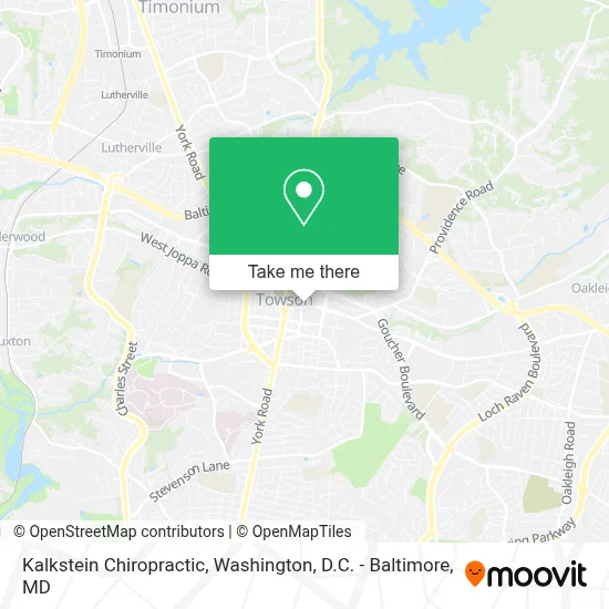 Kalkstein Chiropractic map