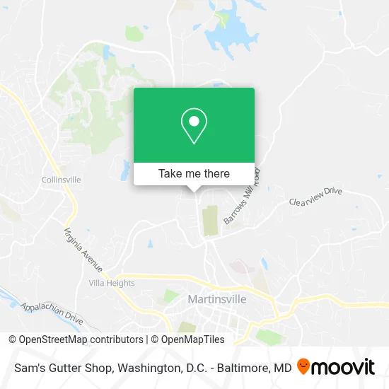 Sam's Gutter Shop map