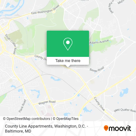 County Line Appartments map