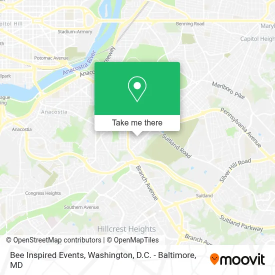 Bee Inspired Events map
