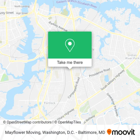 Mayflower Moving map