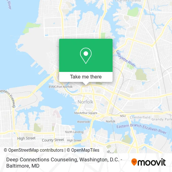Deep Connections Counseling map