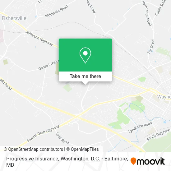 Progressive Insurance map