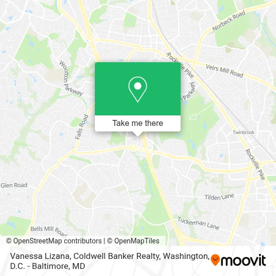 Vanessa Lizana, Coldwell Banker Realty map