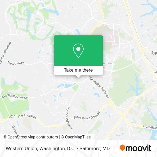 Western Union map