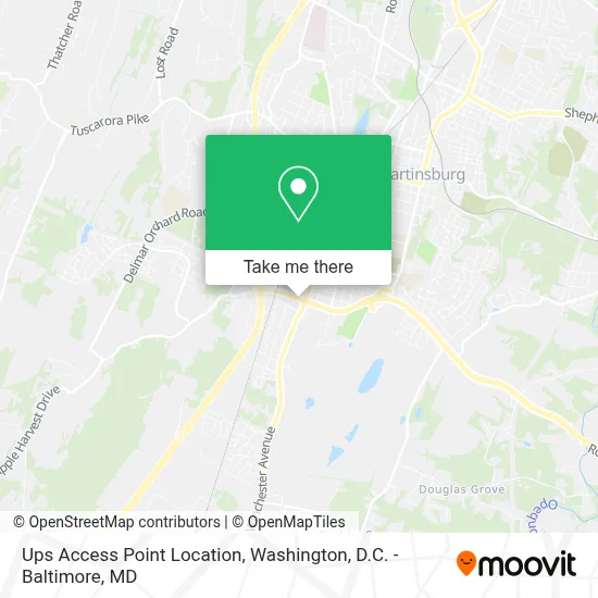 Ups Access Point Location map