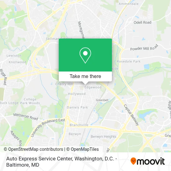 Auto Express Service Center map