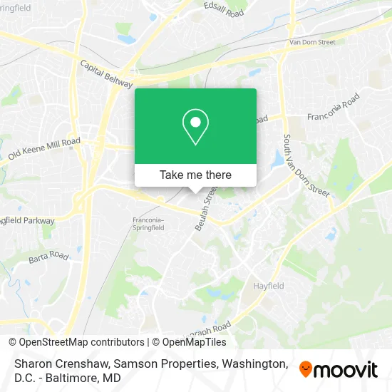 Sharon Crenshaw, Samson Properties map