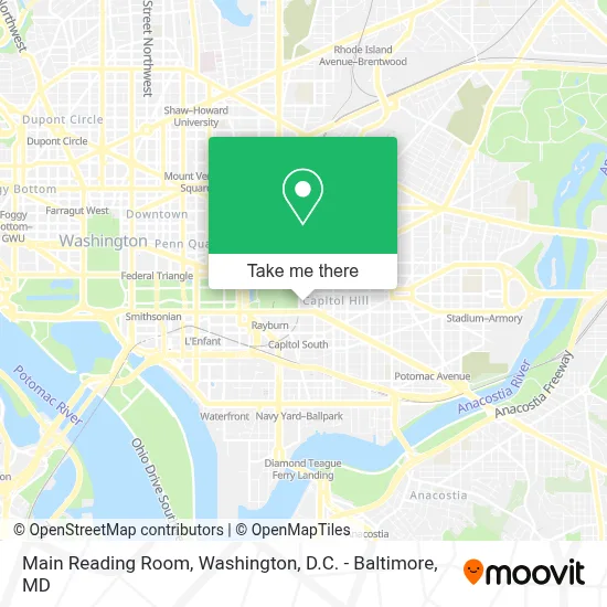 Main Reading Room map