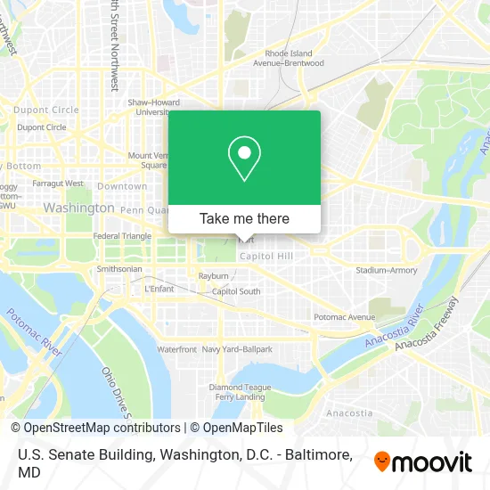 U.S. Senate Building map