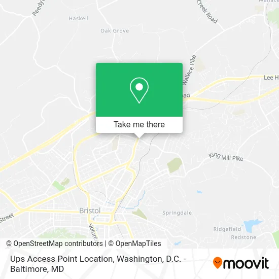 Ups Access Point Location map