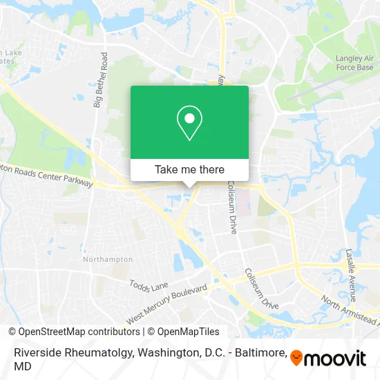 Riverside Rheumatolgy map