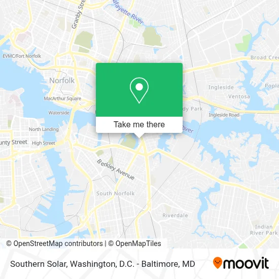 Southern Solar map