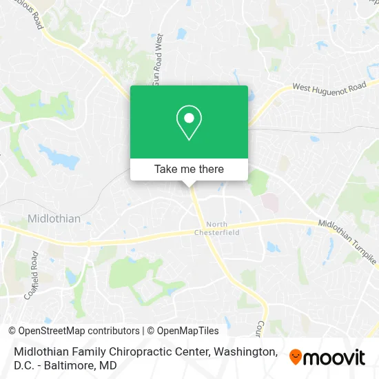 Midlothian Family Chiropractic Center map