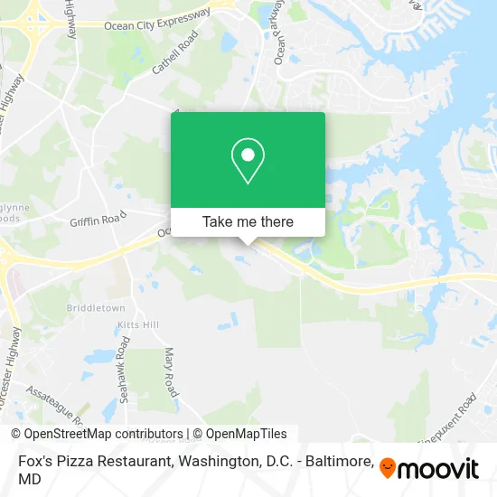 Fox's Pizza Restaurant map