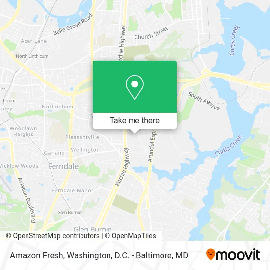 Amazon Fresh map