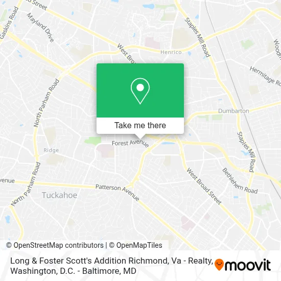Long & Foster Scott's Addition Richmond, Va - Realty map