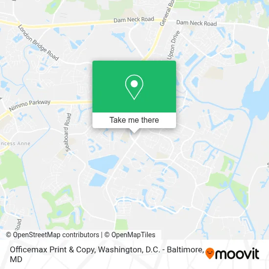 Officemax Print & Copy map