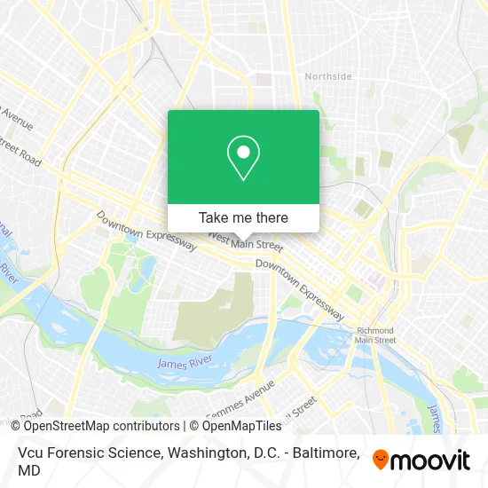 Vcu Forensic Science map