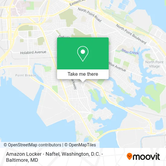 Amazon Locker - Naftel map