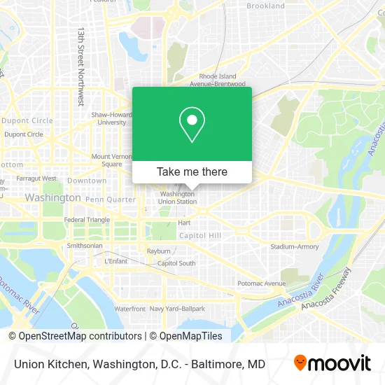 Union Kitchen map