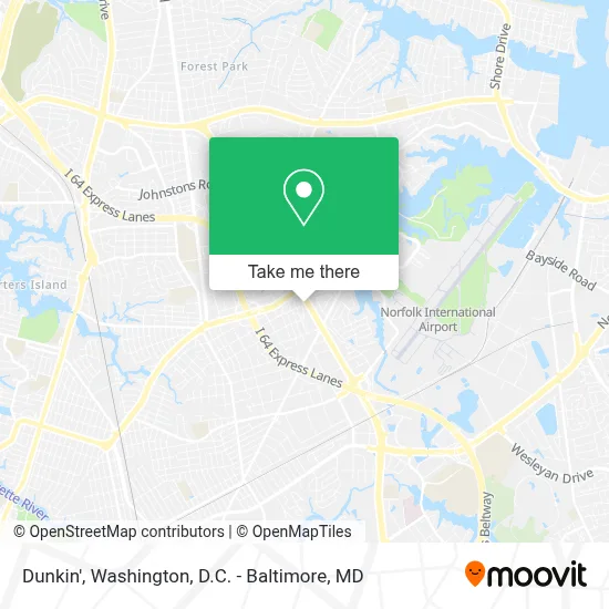 Dunkin' map