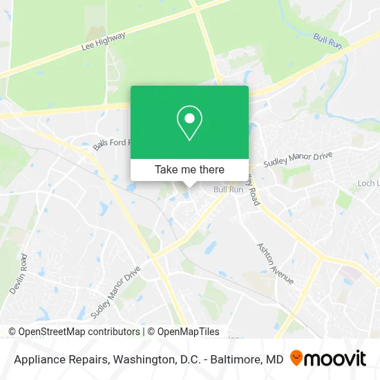 Appliance Repairs map