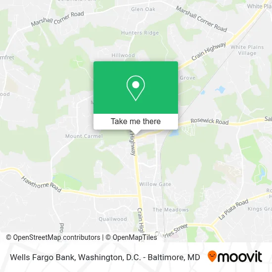 Wells Fargo Bank map