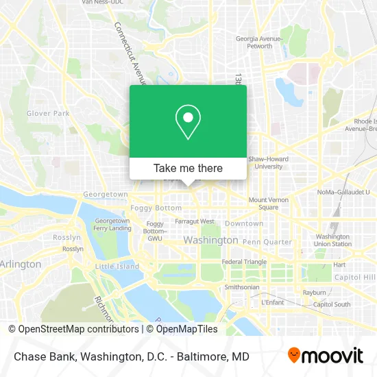 Chase Bank map