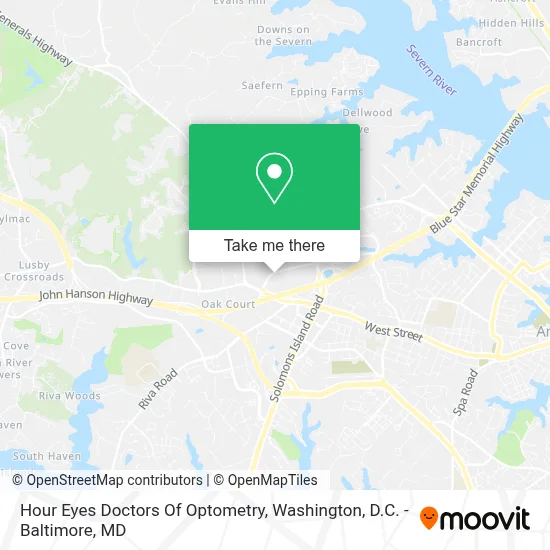Hour Eyes Doctors Of Optometry map