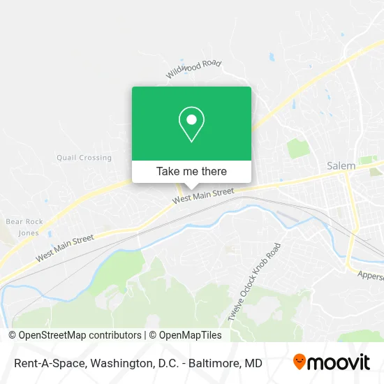 Rent-A-Space map