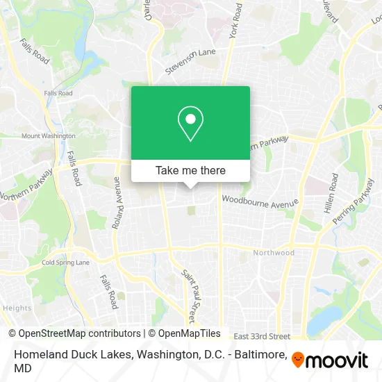 Homeland Duck Lakes map